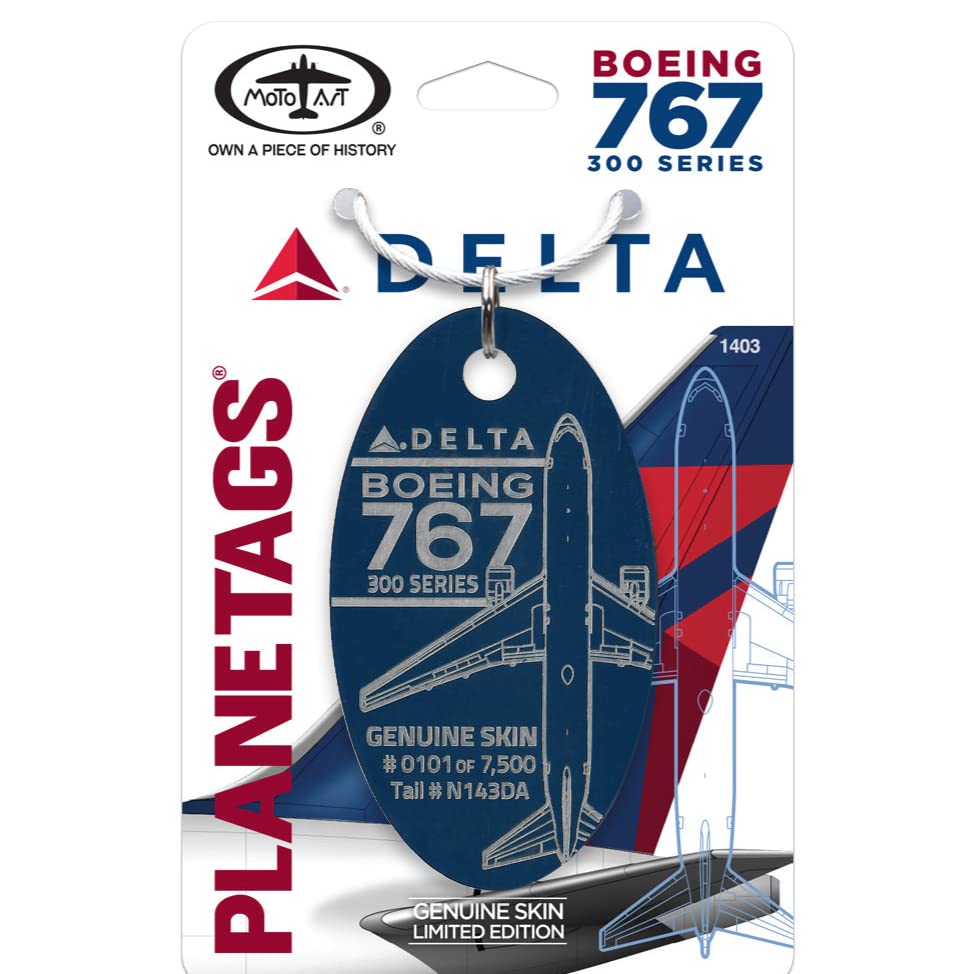 Amazon | PLANETAGS B767 N143DA Blue DELTA プレインタグス デルタ
